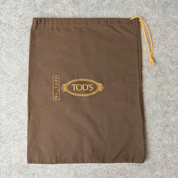 Tod's Designer Dust Bag Brown Drawstring Closure Storage Protection 12”W x 15”H - Picture 1 of 6